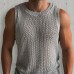 Men's Mesh Knit Summer All Season Sleeveless Tank Top