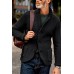 MEN'S RETRO DARK GREEN KNITTED JACKET